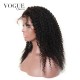 Kinky Curly 250 Density Lace Front Wig Human Virgin Hair For Black Women